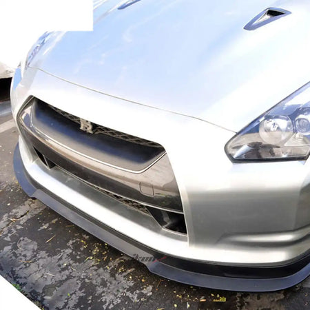 2009-2011 Nissan GT-R S Style Black Front Bumper Lip Chin Spoiler PU