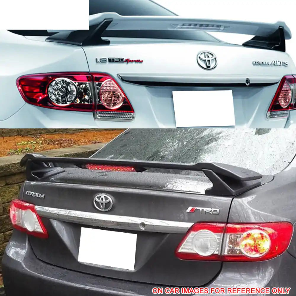 2009-2013 Corolla Sedan Sportivo Trunk Spoiler & LED Brake Light ABS