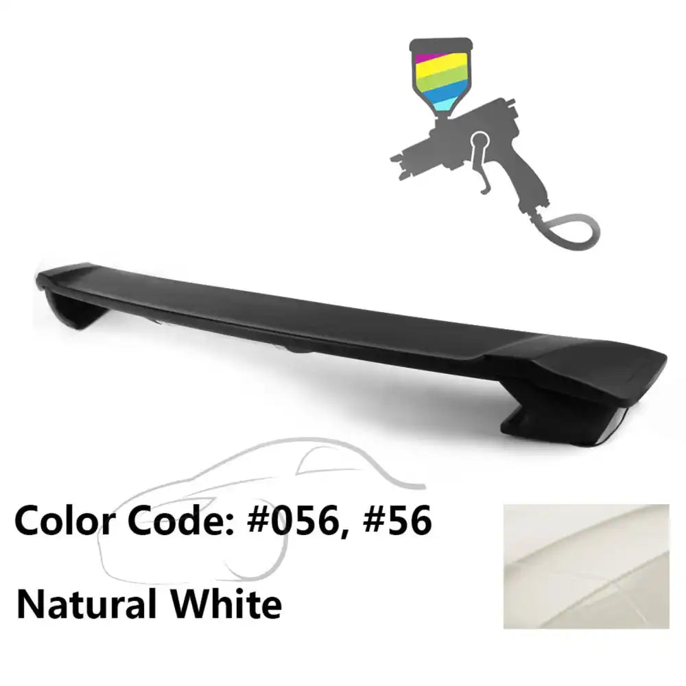 2009-2013 Corolla Sedan Sportivo Trunk Spoiler & LED Brake Light ABS Painted #056, 56, U056 Natural White