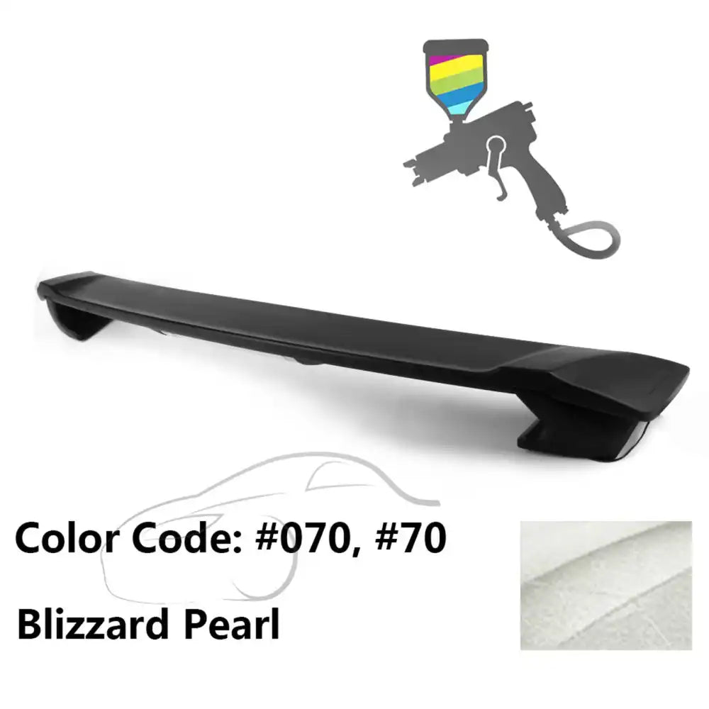 2009-2013 Corolla Sedan Sportivo Trunk Spoiler & LED Brake Light ABS Painted #070, 70 Blizzard Pearl