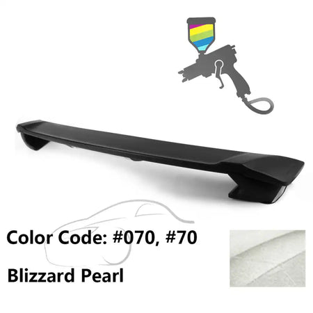 2009-2013 Corolla Sedan Sportivo Trunk Spoiler & LED Brake Light ABS Painted #070, 70 Blizzard Pearl