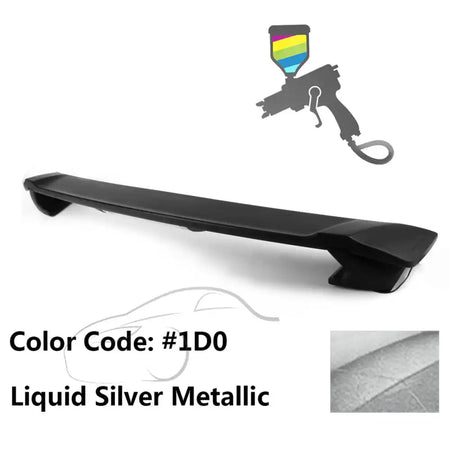 2009-2013 Corolla Sedan Sportivo Trunk Spoiler & LED Brake Light ABS Painted #1D0 Liquid Silver Metallic
