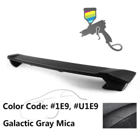 2009-2013 Corolla Sedan Sportivo Trunk Spoiler & LED Brake Light ABS Painted #1E9, U1E9 Galactic Gray Mica