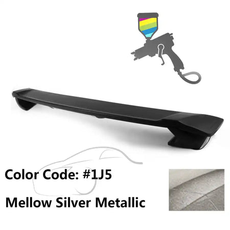 2009-2013 Corolla Sedan Sportivo Trunk Spoiler & LED Brake Light ABS Painted #1J5 Mellow Silver Metallic