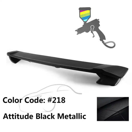2009-2013 Corolla Sedan Sportivo Trunk Spoiler & LED Brake Light ABS Painted #218 Attitude Black Metallic