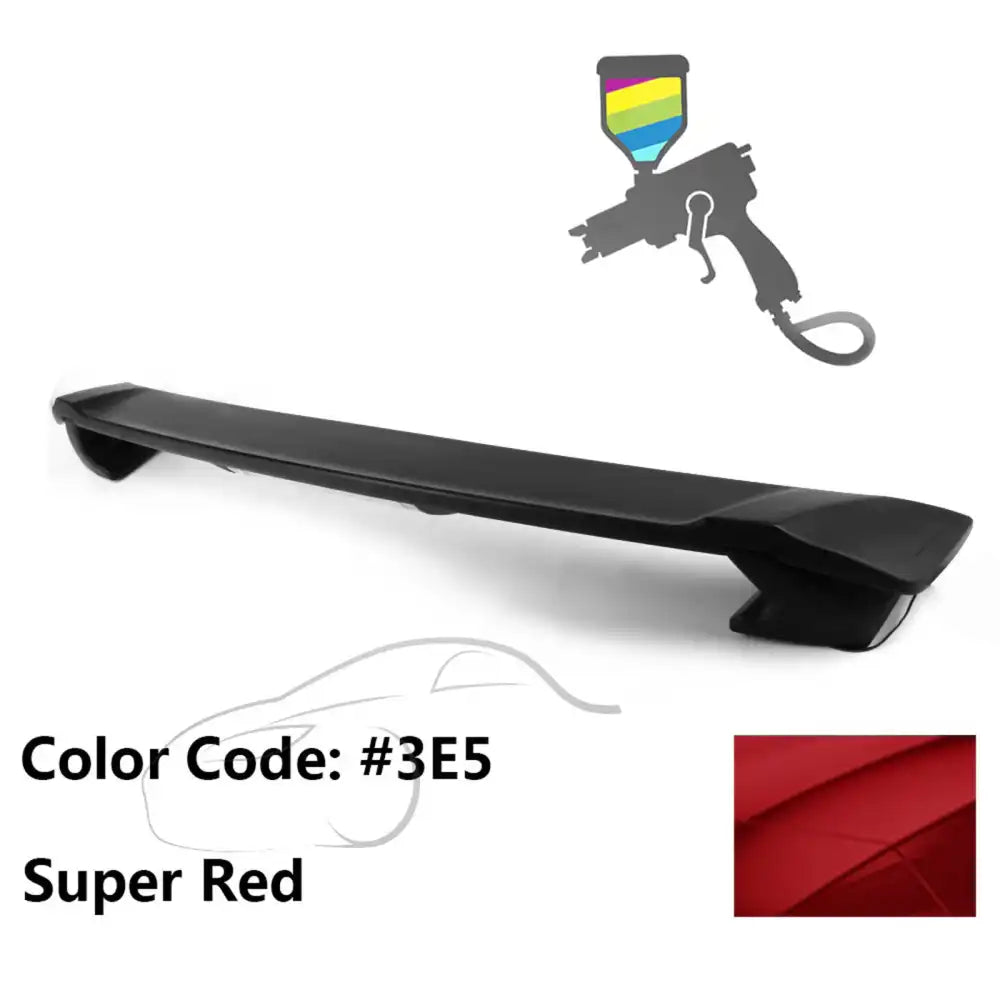 2009-2013 Corolla Sedan Sportivo Trunk Spoiler & LED Brake Light ABS Painted #3E5 Super Red