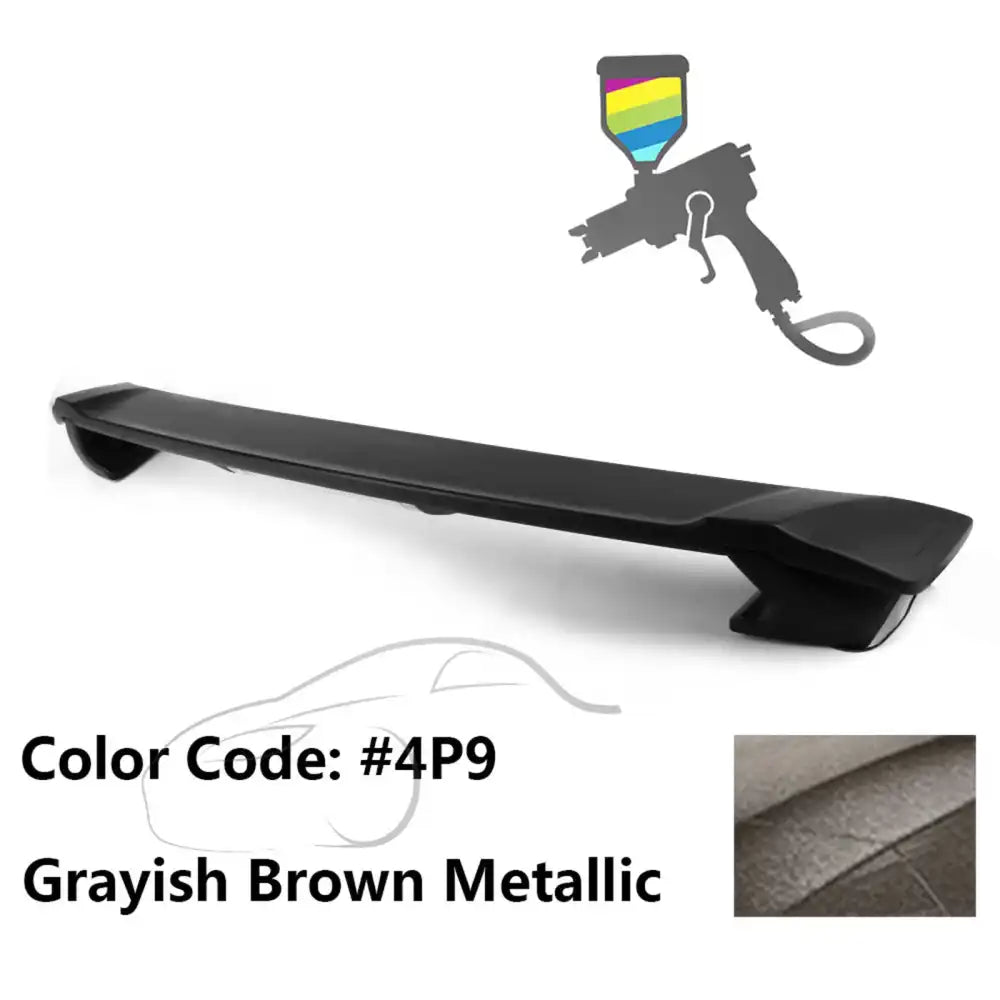 2009-2013 Corolla Sedan Sportivo Trunk Spoiler & LED Brake Light ABS Painted #4P9 Grayish Brown Metallic