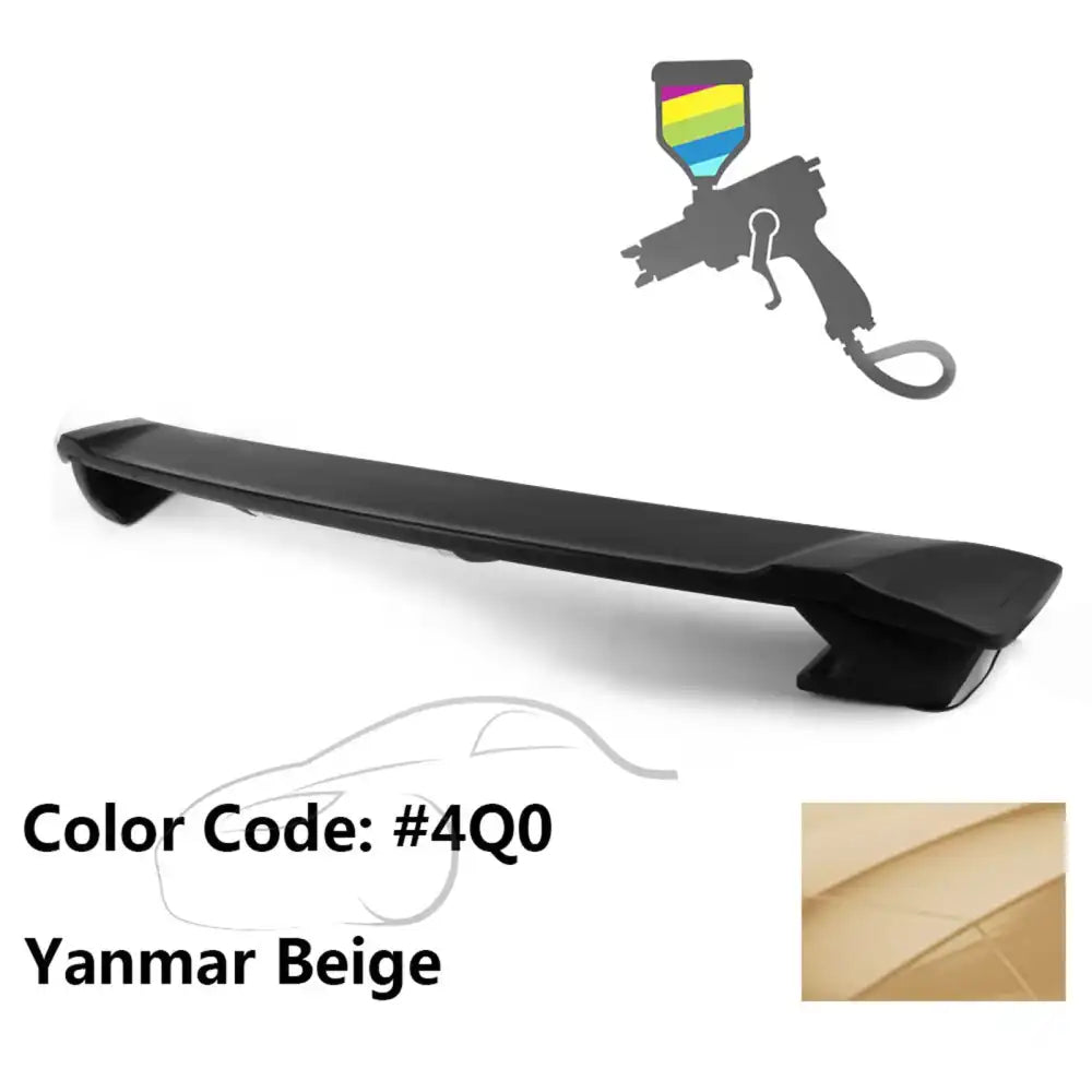 2009-2013 Corolla Sedan Sportivo Trunk Spoiler & LED Brake Light ABS Painted #4Q0 Yanmar Beige