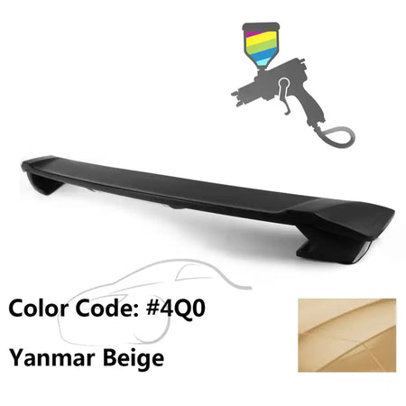 2009-2013 Corolla Sedan Sportivo Trunk Spoiler & LED Brake Light ABS Painted #4Q0 Yanmar Beige
