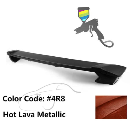 2009-2013 Corolla Sedan Sportivo Trunk Spoiler & LED Brake Light ABS Painted #4R8 Hot Lava Metallic