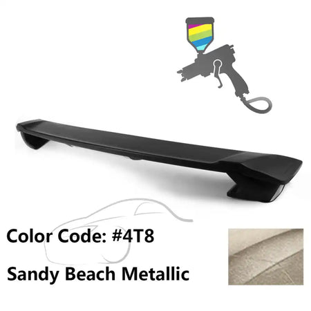 2009-2013 Corolla Sedan Sportivo Trunk Spoiler & LED Brake Light ABS Painted #4T8 Sandy Beach Metallic