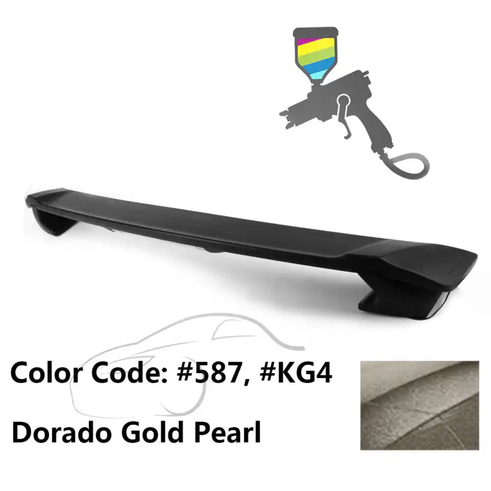 2009-2013 Corolla Sedan Sportivo Trunk Spoiler & LED Brake Light ABS Painted #587, KG4 Dorado Gold Pearl