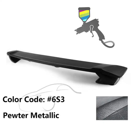 2009-2013 Corolla Sedan Sportivo Trunk Spoiler & LED Brake Light ABS Painted #6S3 Pewter Metallic