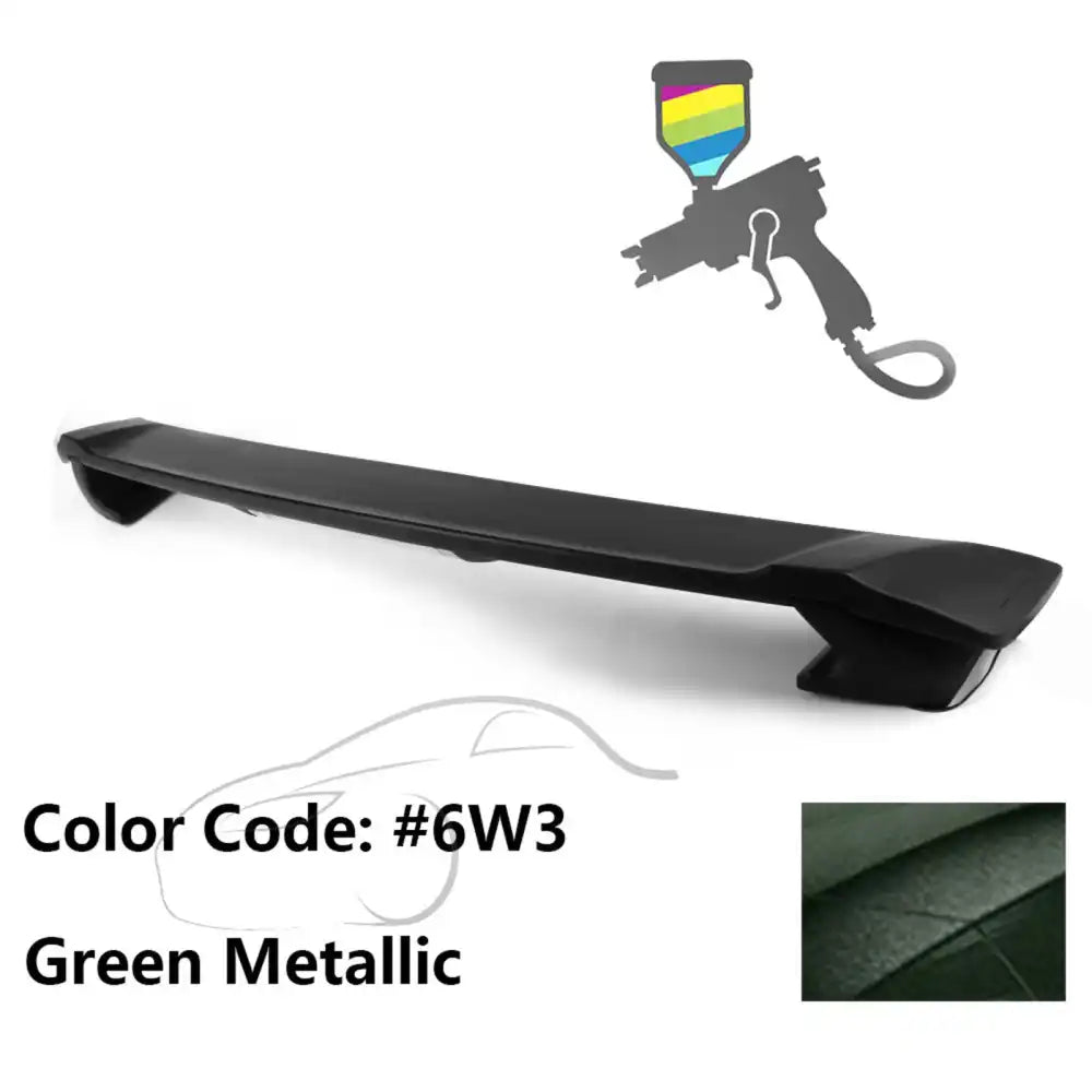 2009-2013 Corolla Sedan Sportivo Trunk Spoiler & LED Brake Light ABS Painted #6W3 Green Metallic