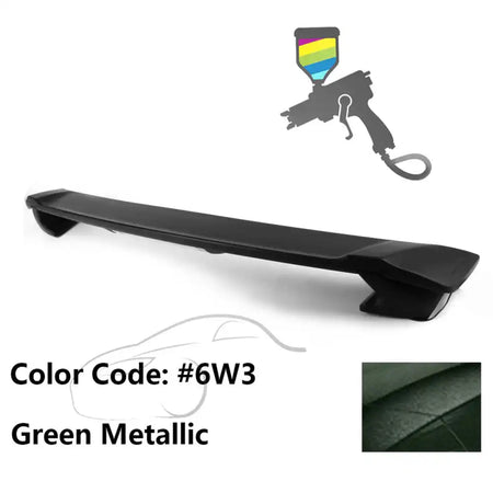 2009-2013 Corolla Sedan Sportivo Trunk Spoiler & LED Brake Light ABS Painted #6W3 Green Metallic