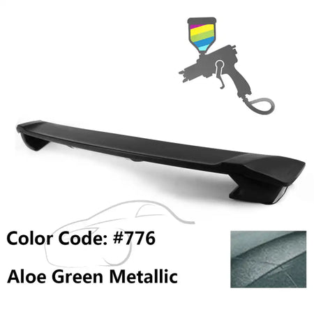 2009-2013 Corolla Sedan Sportivo Trunk Spoiler & LED Brake Light ABS Painted #776 Aloe Green Metallic