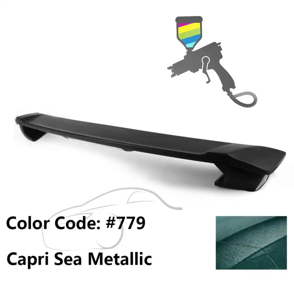 2009-2013 Corolla Sedan Sportivo Trunk Spoiler & LED Brake Light ABS Painted #779 Capri Sea Metallic