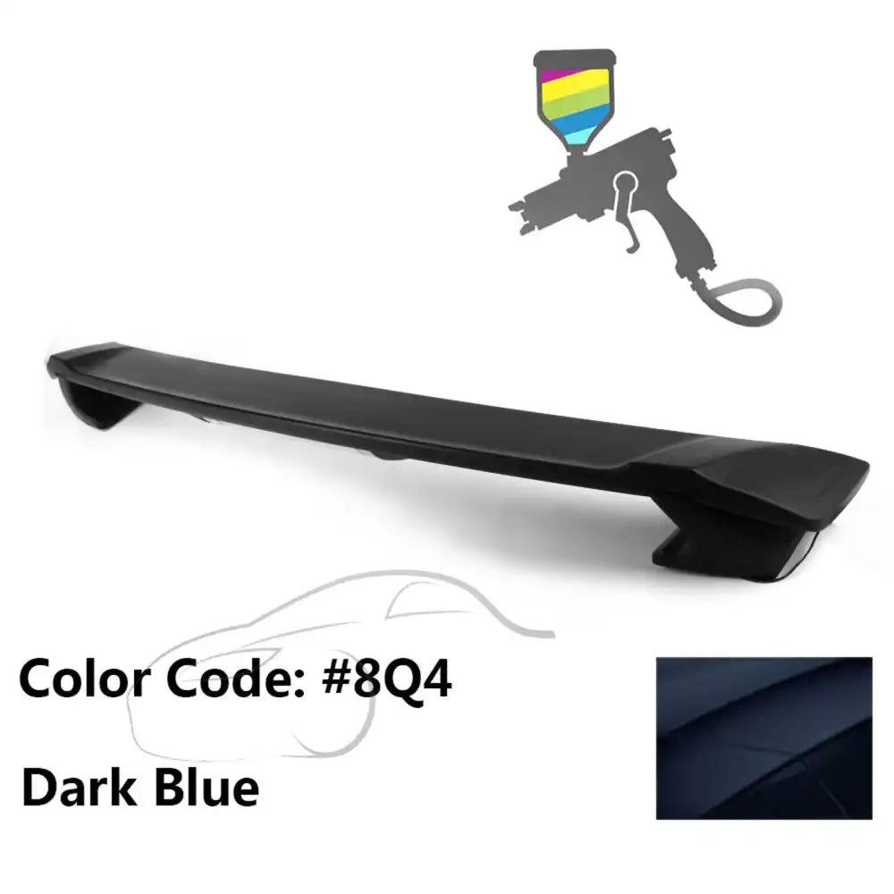 2009-2013 Corolla Sedan Sportivo Trunk Spoiler & LED Brake Light ABS Painted #8Q4 Dark Blue