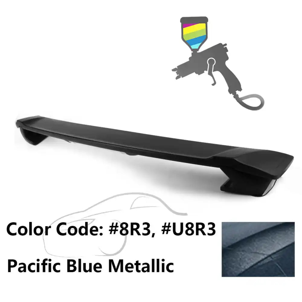 2009-2013 Corolla Sedan Sportivo Trunk Spoiler & LED Brake Light ABS Painted #8R3, U8R3 Pacific Blue Metallic