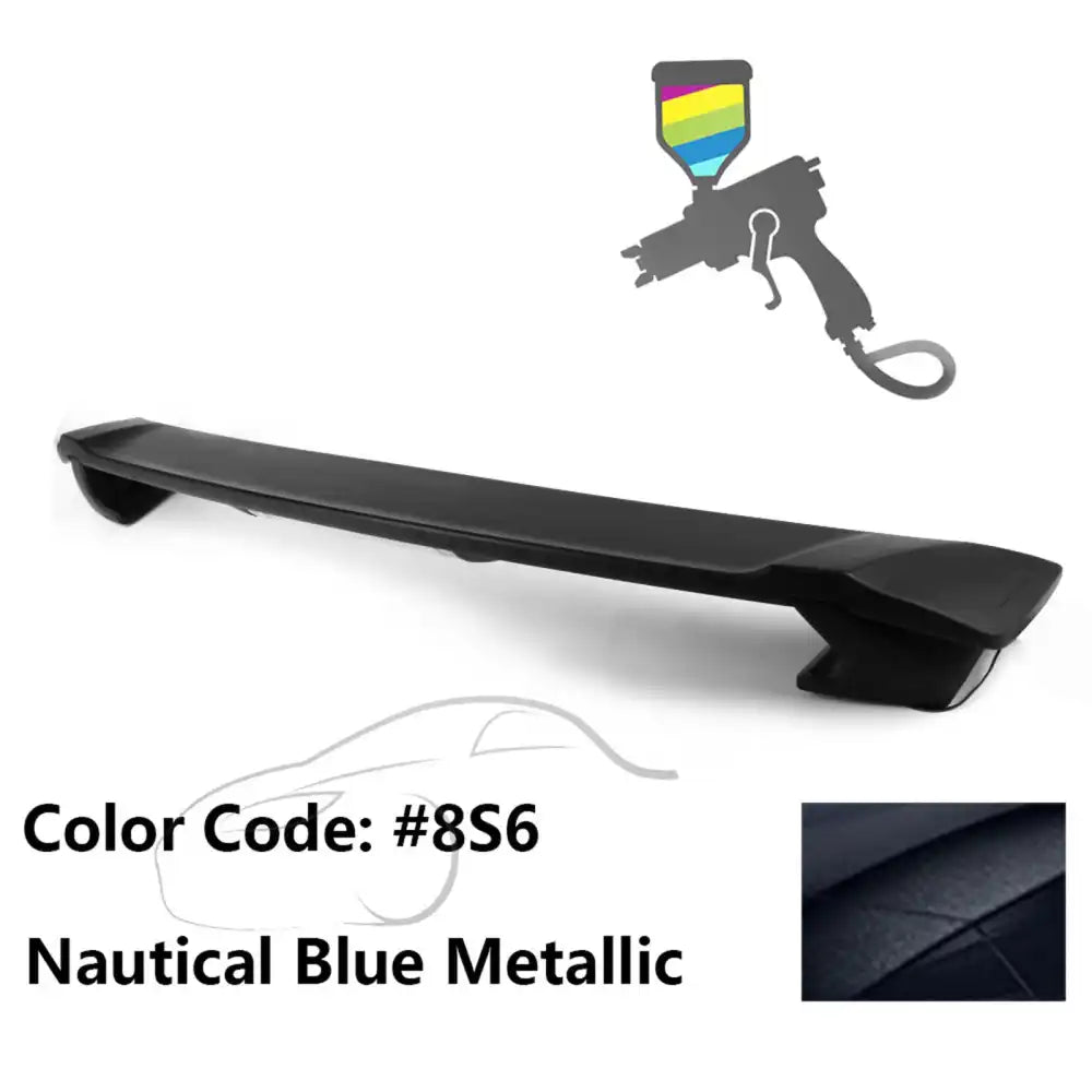2009-2013 Corolla Sedan Sportivo Trunk Spoiler & LED Brake Light ABS Painted #8S6 Nautical Blue Metallic