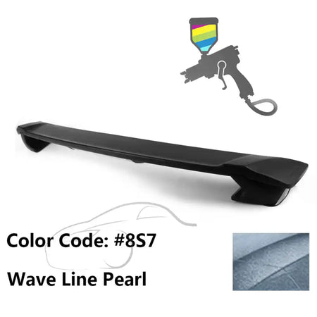 2009-2013 Corolla Sedan Sportivo Trunk Spoiler & LED Brake Light ABS Painted #8S7 Wave Line Pearl