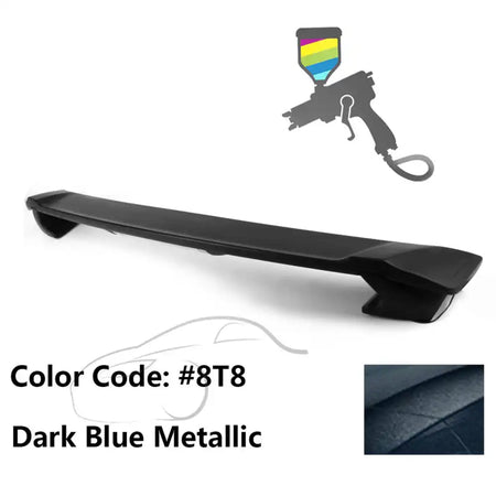 2009-2013 Corolla Sedan Sportivo Trunk Spoiler & LED Brake Light ABS Painted #8T8 Dark Blue Metallic