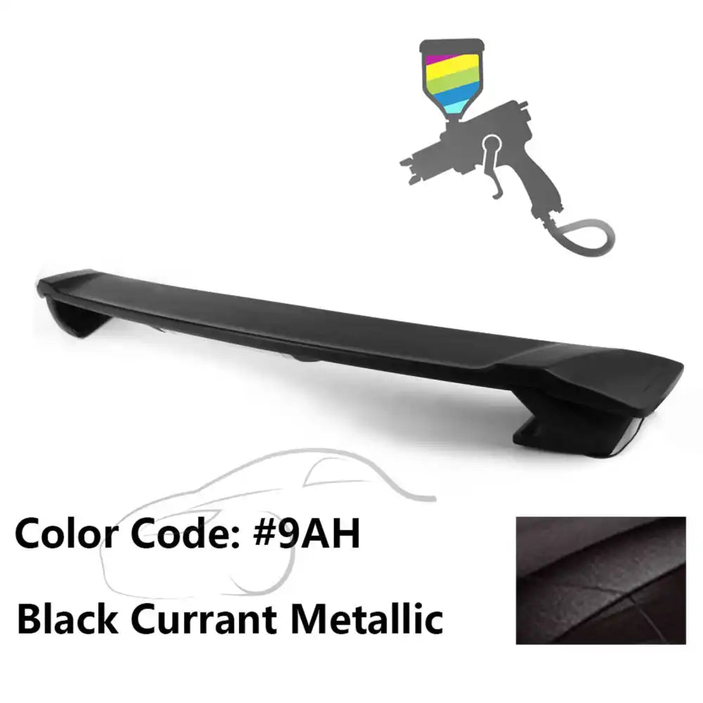 2009-2013 Corolla Sedan Sportivo Trunk Spoiler & LED Brake Light ABS Painted #9AH Black Currant Metallic