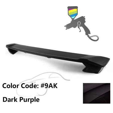 2009-2013 Corolla Sedan Sportivo Trunk Spoiler & LED Brake Light ABS Painted #9AK Dark Purple