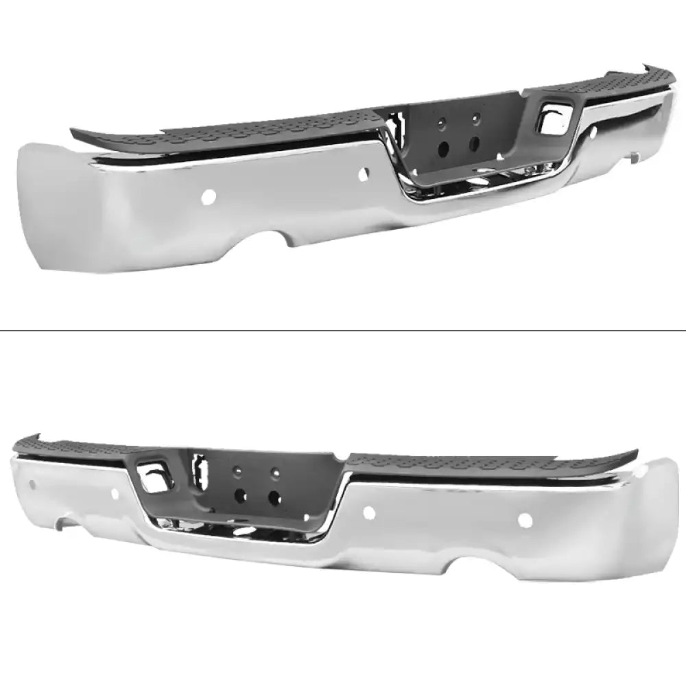 2009-2018 Dodge Ram 1500 Rear Step Bumper With Exhaust Holes - Steel