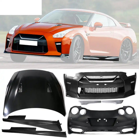 2009-2024 Nissan R35 GTR Front & Rear Bumper & Hood Cover & Side Skirt