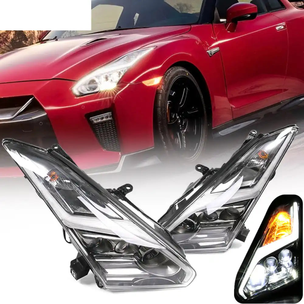 2009-2024 Nissan R35 GTR LED DRL Headlights(Upgrade 09-16 to 17+)