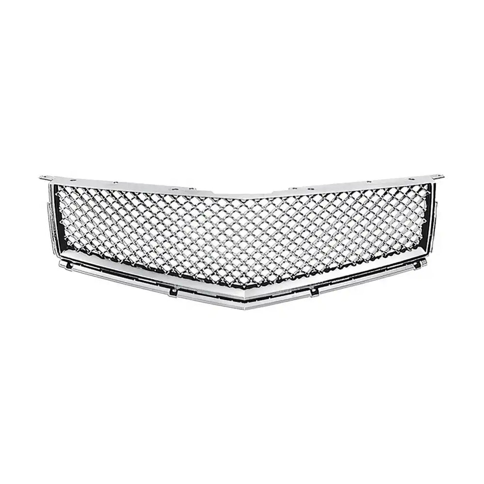 2010-2012 Cadillac SRX Bentley Mesh Front Upper Grille Chrome ABS