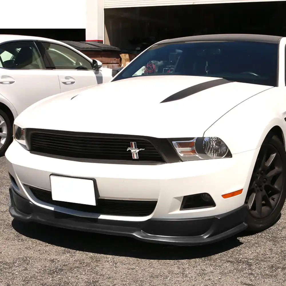 2010-2012 Ford Mustang V6 Unpainted Black Front Bumper Lip PU