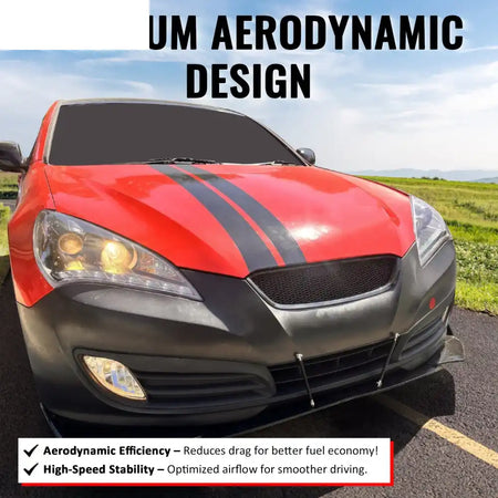 2010-2012 Hyundai Genesis Coupe Honeycomb Style Front Bumper Upper Grille Replacement Gloss Black ABS Gloss Black
