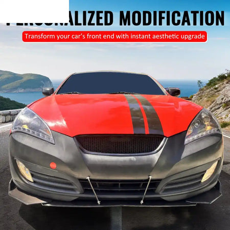 2010-2012 Hyundai Genesis Coupe Honeycomb Style Front Bumper Upper Grille Replacement Gloss Black ABS Gloss Black