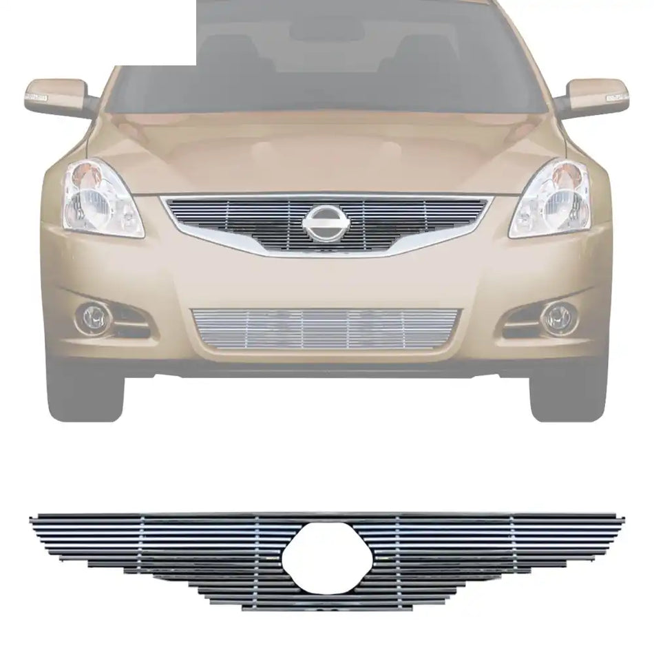 2010-2012 Nissan Altima Sedan Billet Style Front Upper Grille Insert