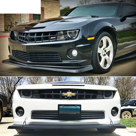2010-2013 Camaro V8 SS Z28 Style Unpainted Black Front Bumper Lip PU