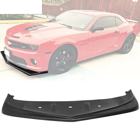 2010-2013 Camaro V8 SS Z28 Style Unpainted Black Front Bumper Lip PU