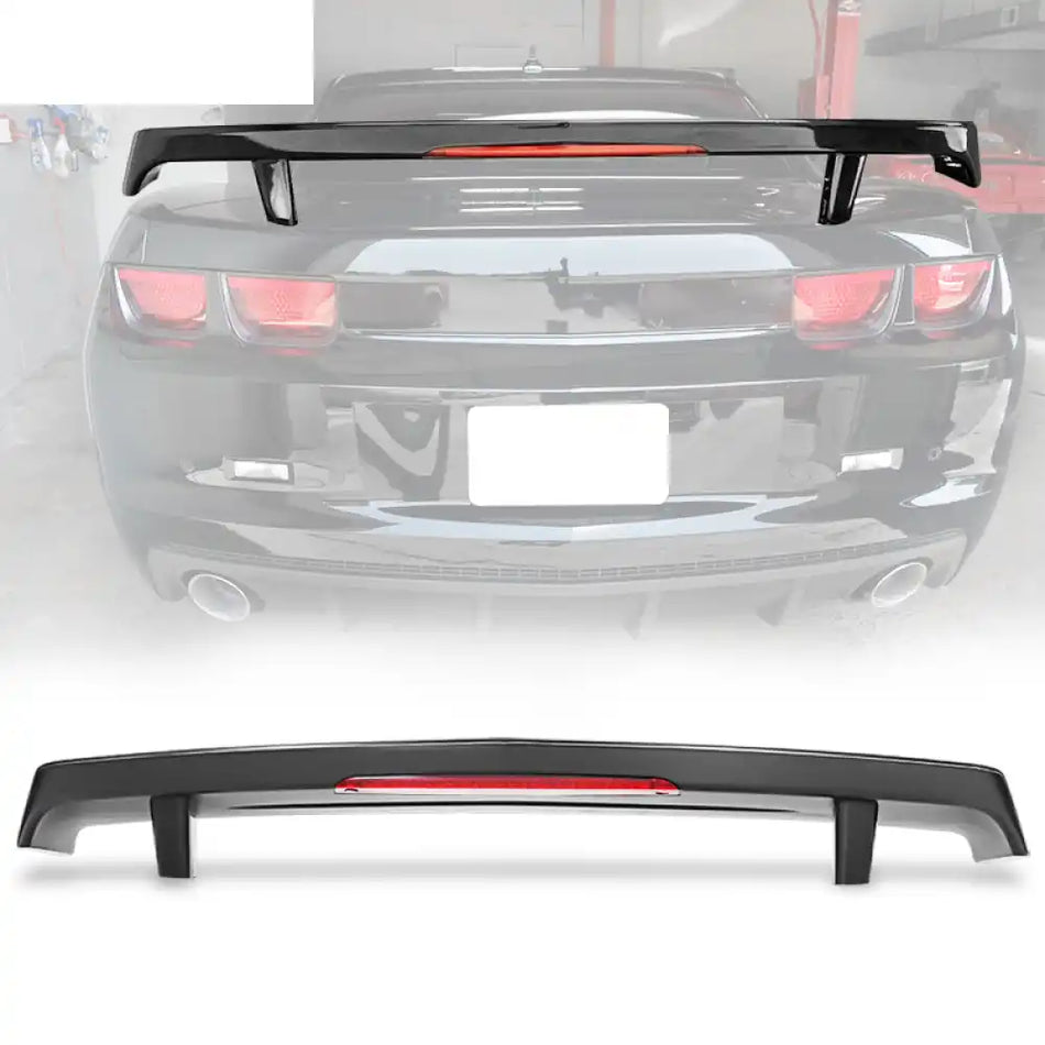 2010-2013 Chevy Camaro GM Style Trunk Spoiler Wing With Light ABS Unpainted