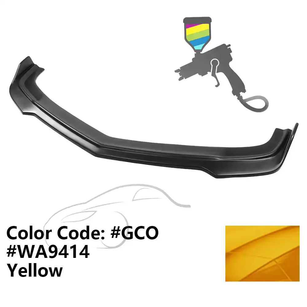 2010-2013 Chevy Camaro V8 SS V2 Style Front Bumper Lip Spoiler PP Painted #01U, 34, 9414, GCO, WA9414 Yellow