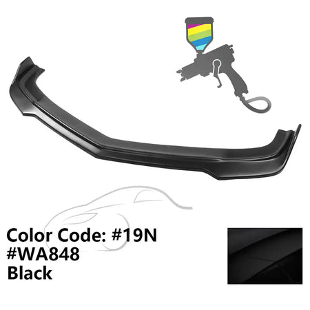 2010-2013 Chevy Camaro V8 SS V2 Style Front Bumper Lip Spoiler PP Painted #0848, 19N, 848, WA848 Black