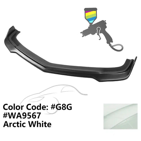 2010-2013 Chevy Camaro V8 SS V2 Style Front Bumper Lip Spoiler PP Painted #10, 9567, G8G, WA9567 Arctic White