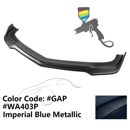 2010-2013 Chevy Camaro V8 SS V2 Style Front Bumper Lip Spoiler PP Painted #37, 37U, 403P, GAP, WA403P Imperial Blue