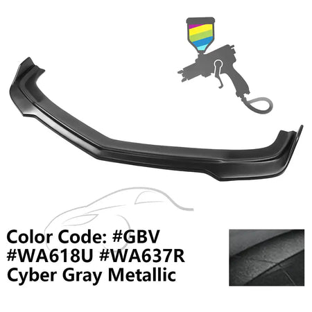 2010-2013 Chevy Camaro V8 SS V2 Style Front Bumper Lip Spoiler PP Painted #57, 637R, GBV, WA618U, WA637R Cyber Gray