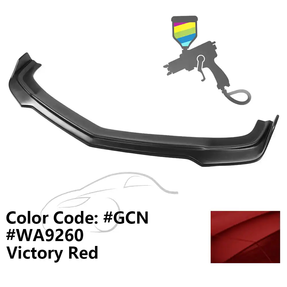 2010-2013 Chevy Camaro V8 SS V2 Style Front Bumper Lip Spoiler PP Painted #5T4, 74, 74U, 9260, GCN, WA9260 Victory Red