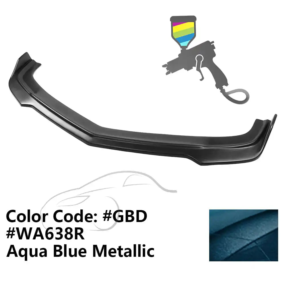 2010-2013 Chevy Camaro V8 SS V2 Style Front Bumper Lip Spoiler PP Painted #61, 638R, GBD, WA638R Aqua Blue Metallic