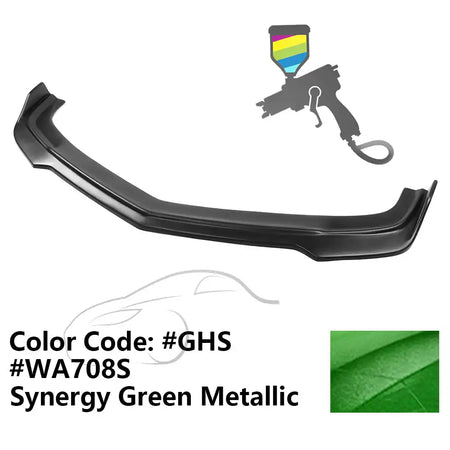 2010-2013 Chevy Camaro V8 SS V2 Style Front Bumper Lip Spoiler PP Painted #708S, GHS, WA708S Synergy Green Metallic