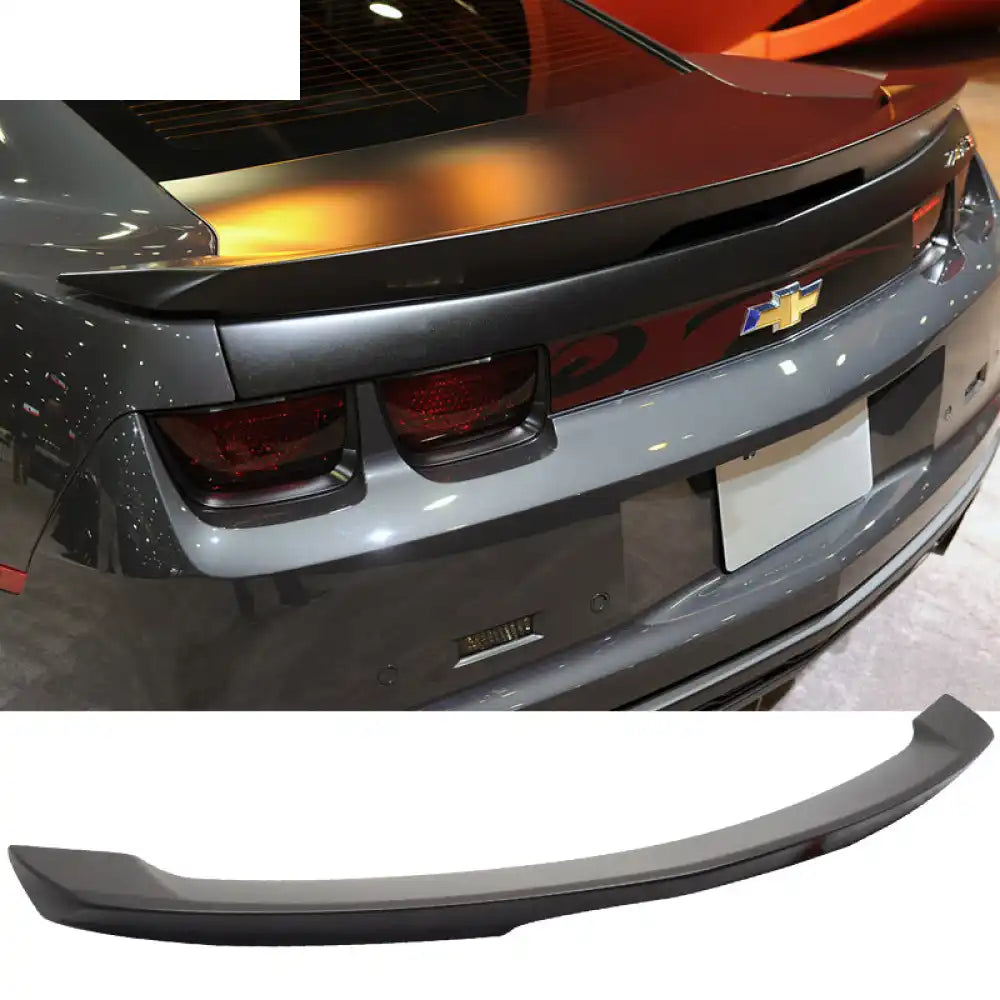 2010-2013 Chevy Camaro ZL1 Painted Color ABS Trunk Spoiler W/ LED Lamp Unpainted Black