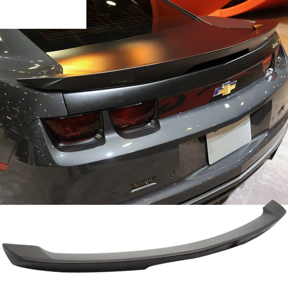 2010-2013 Chevy Camaro ZL1 Painted Color ABS Trunk Spoiler W/ LED Lamp Unpainted Black