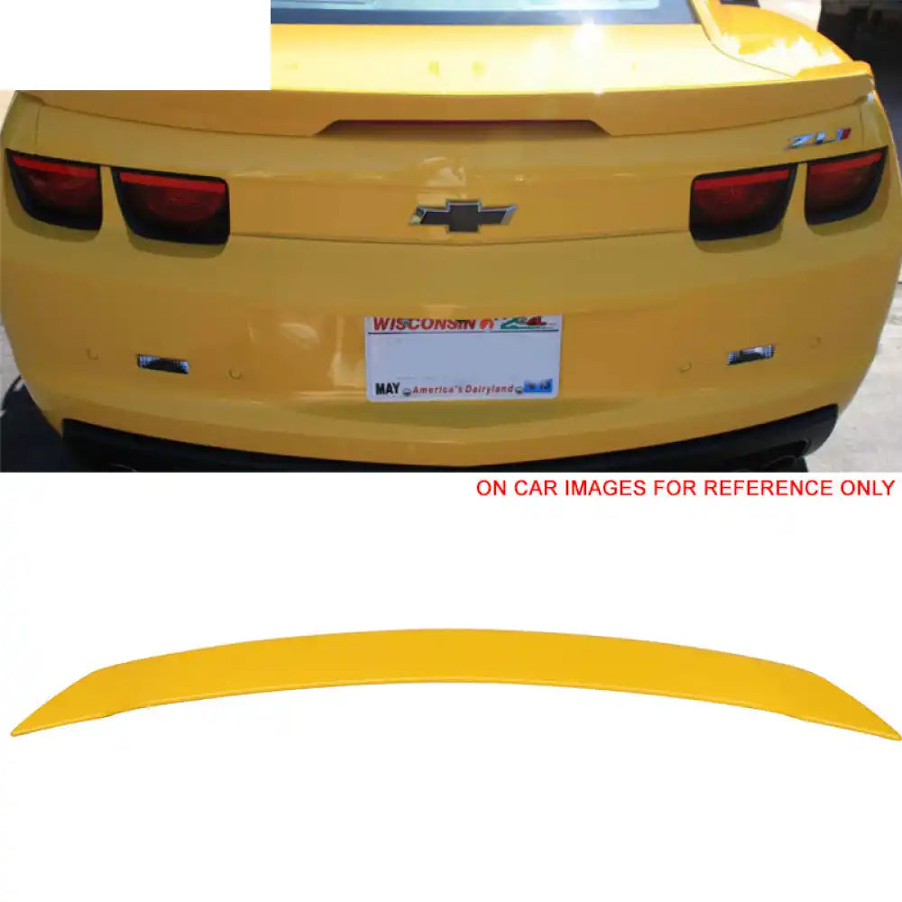 2010-2013 Chevy Camaro ZL1 Painted Color ABS Trunk Spoiler W/ LED Lamp Painted #WA9414 Yellow